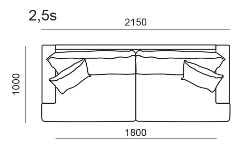 Adella 2,5-Sits Soffa
