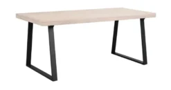 BROOKLYN MATBORD VITPIGMENTERAD/SVART 170 U-Ben
