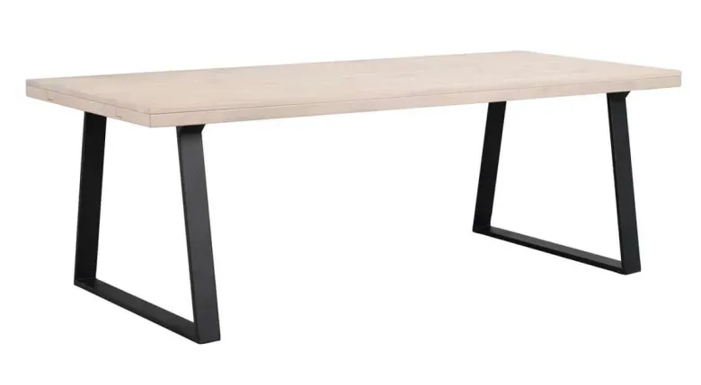 BROOKLYN MATBORD VITPIGMENTERAD/SVART 220 U-Ben