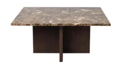 BROOKSVILLE SOFFBORD KVADRATISKT BRUN MARMOR