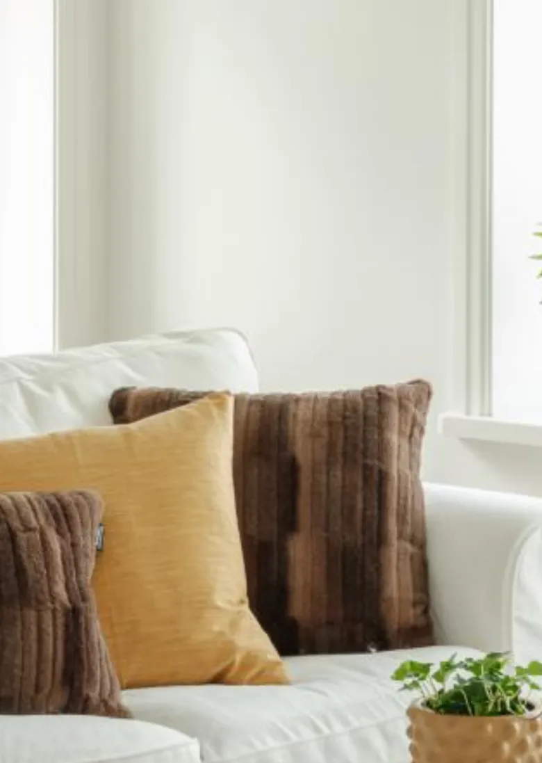 Browny cushion M - Chocolate