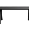 Carradale matbord 170 svart ek/V-ben svart met
