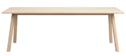 Clapperton Matbord – Vitpigmenterad 220×95 cm