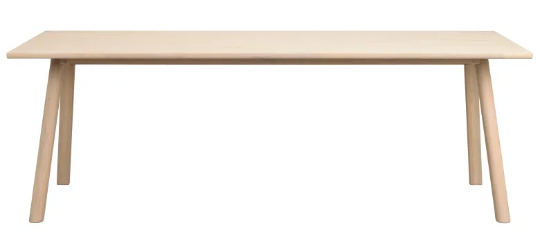 Clapperton Matbord – Vitpigmenterad 220×95 cm