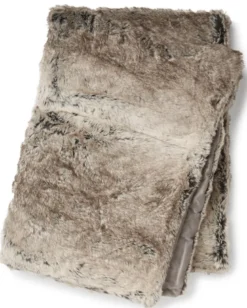 Cozy Pläd Fuskpäls Natur 180x120 cm