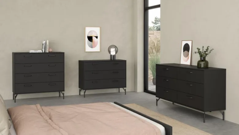 Dana Byrå 4-lådor Svart