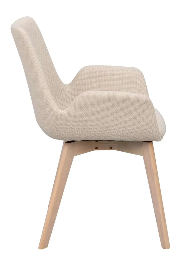 DRIMSDALE KARMSTOL BEIGE/VITPIGMENTERAD
