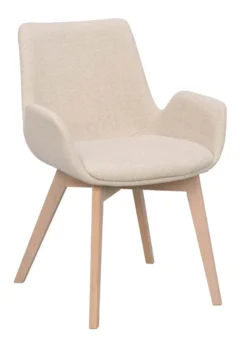 DRIMSDALE KARMSTOL BEIGE/VITPIGMENTERAD