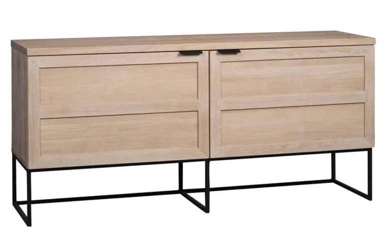 EVERETT SIDEBOARD VITPIGMENTERAD/SVART