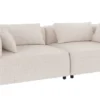 Falkner soffa 3-sits ljusbeige tyg Oscar #1 (k3)