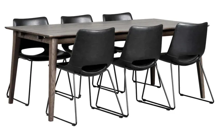 FILIPPA MATBORD MÖRKBRUN 180X90