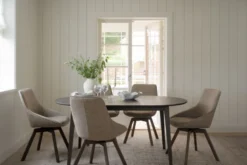Filippa matbord ovalt 170/210 ek mörkbrun