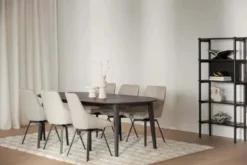 FILIPPA RUNT MATBORD MED ILÄGG BRUN