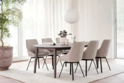 FILIPPA RUNT MATBORD MED ILÄGG BRUN