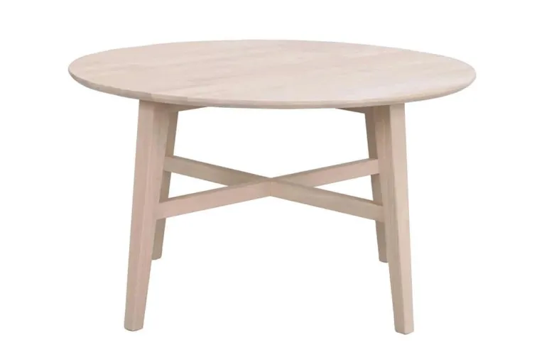 FILIPPA SOFFBORD RUND VITPIGMENTERAD