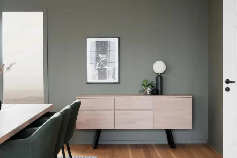 FRED SIDEBOARD VITPIGMENTERAD/SVART