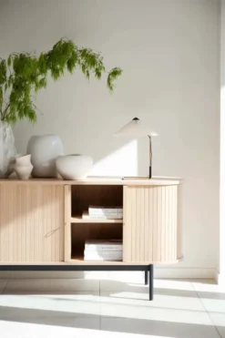 HADDINGTON SIDEBOARD VITPIGMENTERAD/SVART
