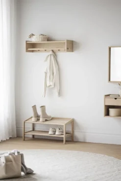 Hillmond hatthylla 80 vitpigmenterad ek