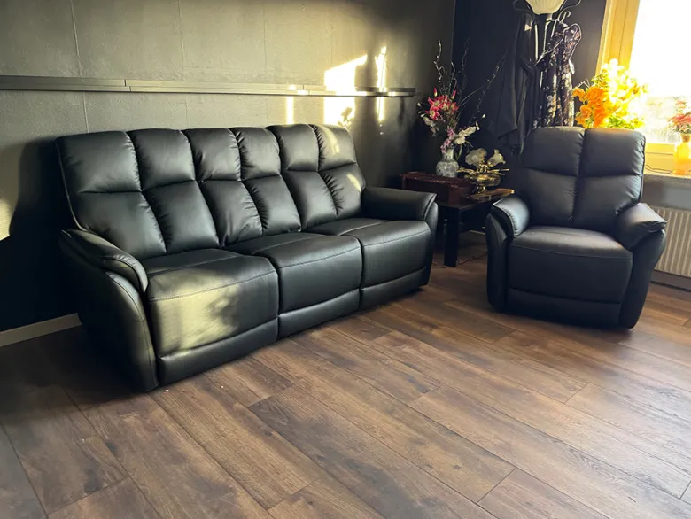 Kingston 3-sits Reclinersoffa med hög rygg