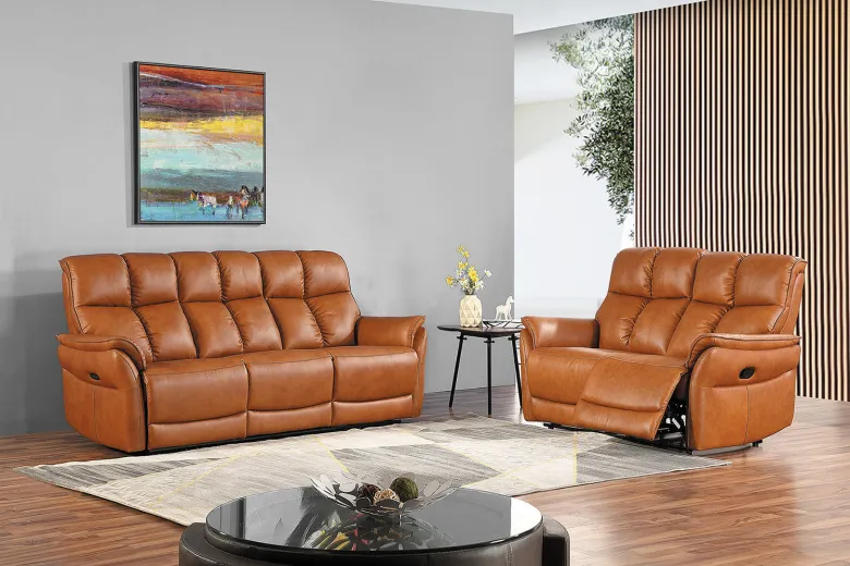 Kingston 3-sits Reclinersoffa med hög rygg
