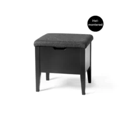 KLINTE BÄNK 45 SVART/ULLTYG