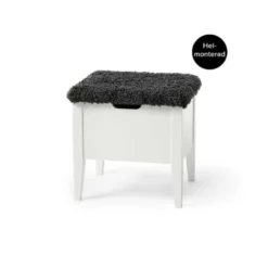 KLINTE BÄNK 45 VIT/FÅRPÄLS