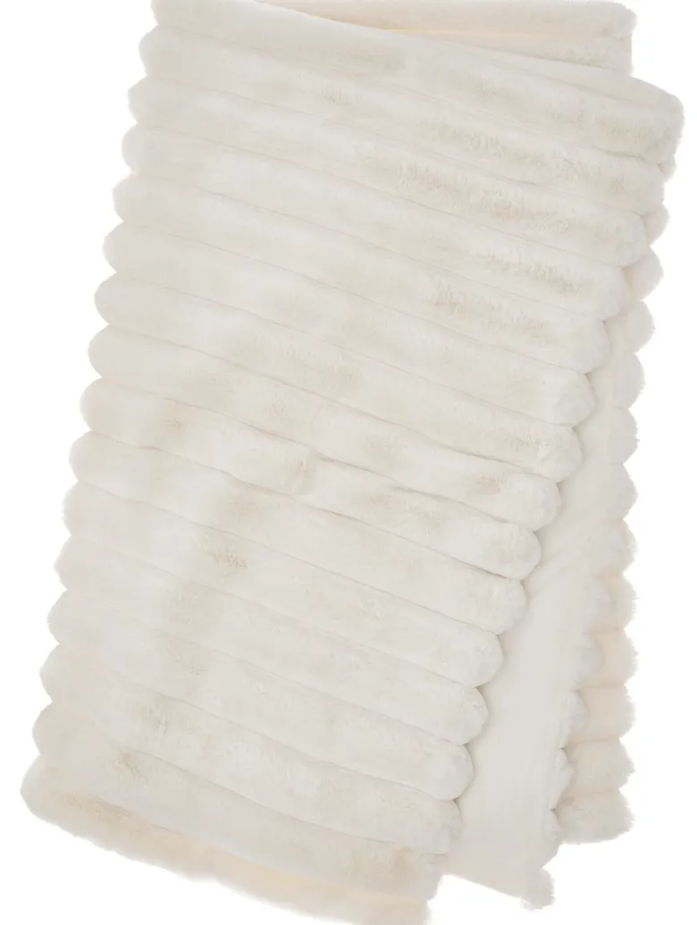 Liny Blanket L - Ivory Pläd