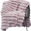 Liny Blanket L - Pale pink Pläd