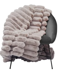 Liny Blanket L - Taupe Pläd