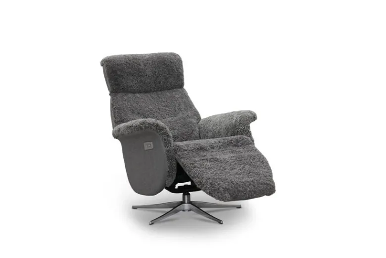 Lissabon recliner fåtölj fårskinn