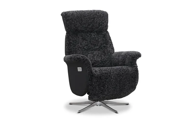 Lissabon recliner fåtölj fårskinn