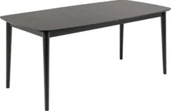 Montreux Matbord Svart 180-219 cm.