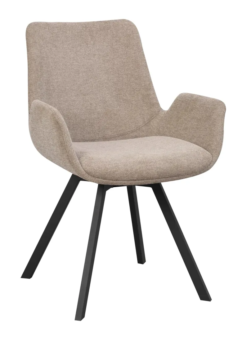 NORWELL KARMSTOL BEIGE/SVART