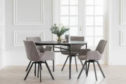 NORWELL KARMSTOL BEIGE/SVART