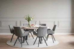 NORWELL KARMSTOL GRÅ/SVART