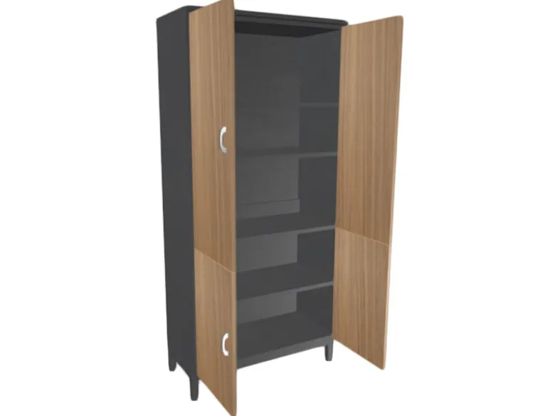 Regal Wood Svart Ek 80 Bokhylla