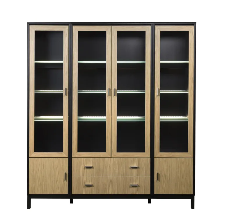 Regal Wood Svart Ek 164 Vitrin