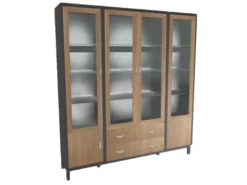 Regal Wood Svart Ek 164 Vitrin