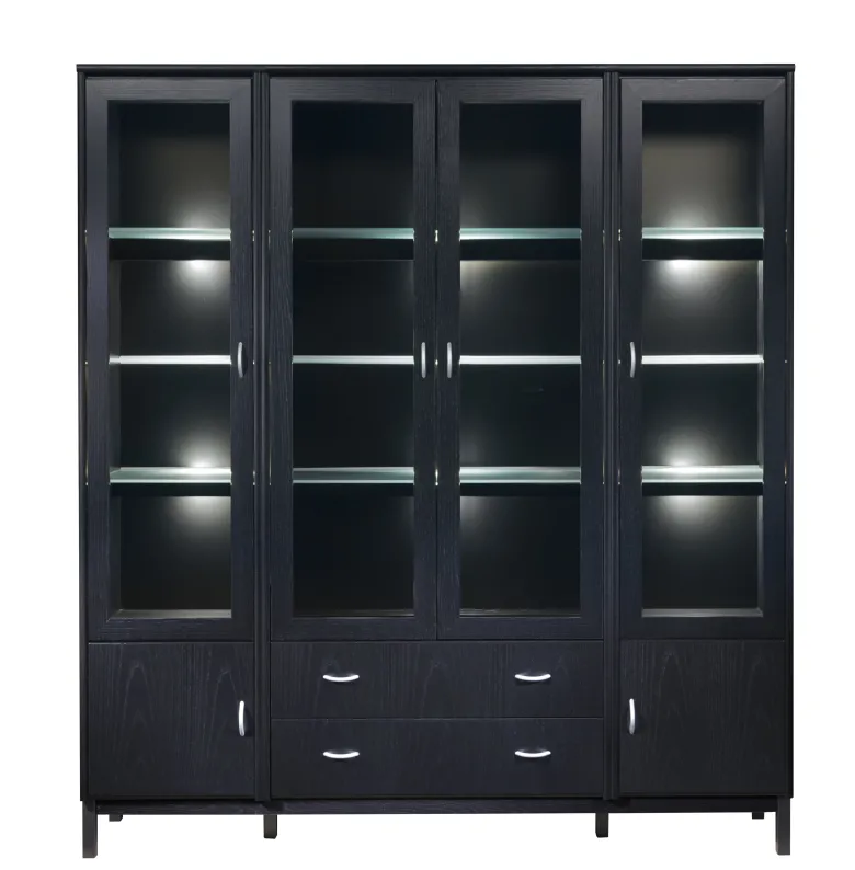Regal Wood Svart Ek 164 Vitrin