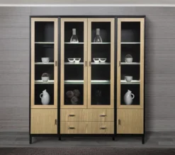 Regal Wood Svart Ek 164 Vitrin