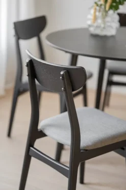 RODHAM KÖKSSTOL SVART/MÖRKGRÅ