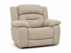 Roma reclinersoffa - Tyg Mörkgrå & Beige
