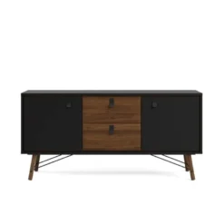 RY SIDEBOARD SVART/VALNÖT 86006