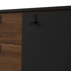 RY SIDEBOARD SVART/VALNÖT 86006
