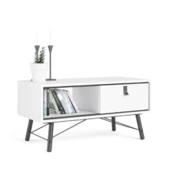 RY SOFFBORD / BÄNK VIT/SVART