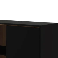 RY VITRIN SVART/VALNÖT 86008