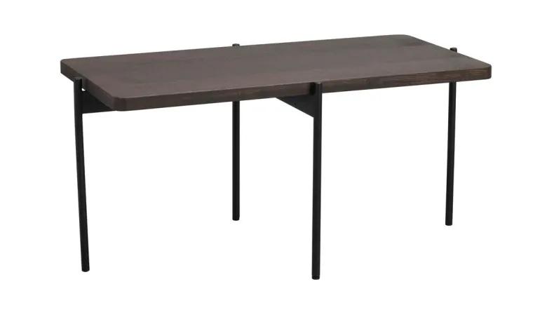 SHELTON SOFFBORD BRUN/SVART 95cm
