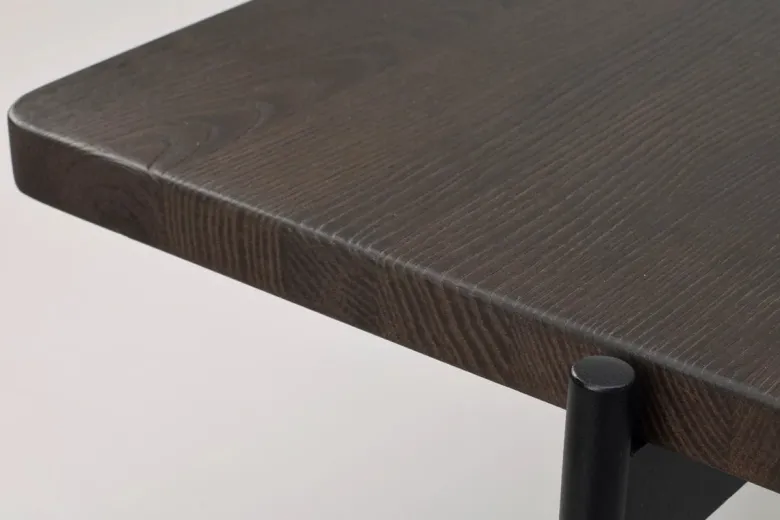 SHELTON SOFFBORD BRUN/SVART 95cm