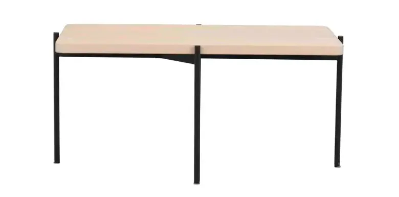 Shelton Soffbord Vitpigmenterad/svart