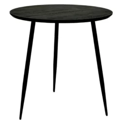 SMOKEY MATBORD RUND 80 SVART